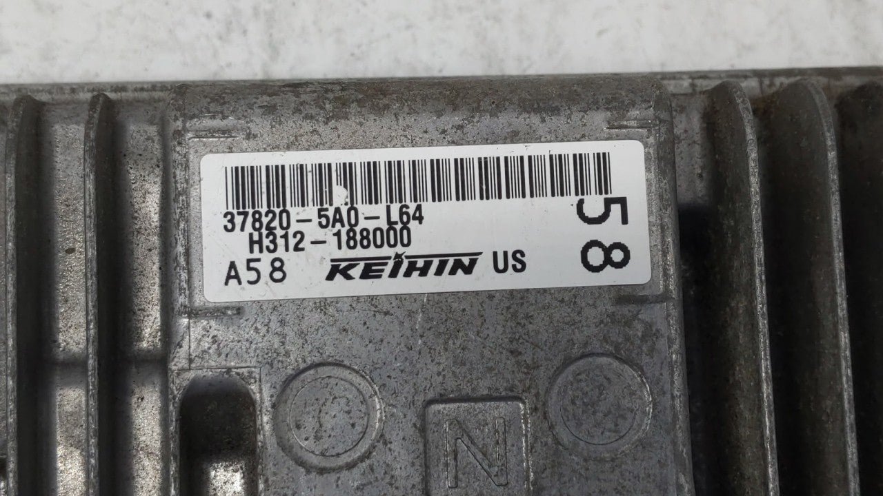 2016-2017 Honda Accord PCM Engine Computer ECU ECM PCU OEM P/N:37820-5A0-L63 37820-5A0-L64 Fits 2016 2017 OEM Used Auto Parts - Oemusedautoparts1.com