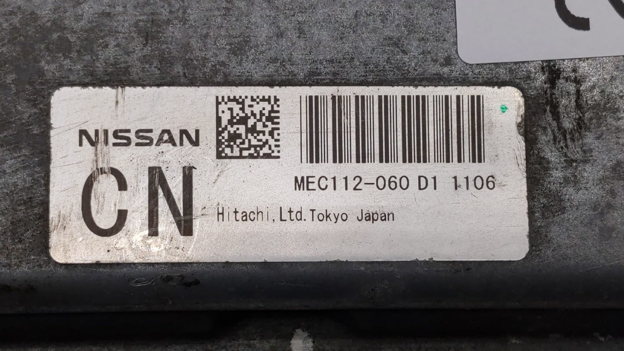 2011 Nissan Rogue PCM Engine Computer ECU ECM PCU OEM P/N:MEC112-061 D1 MEC112-060 A1 Fits OEM Used Auto Parts - Oemusedautoparts1.com