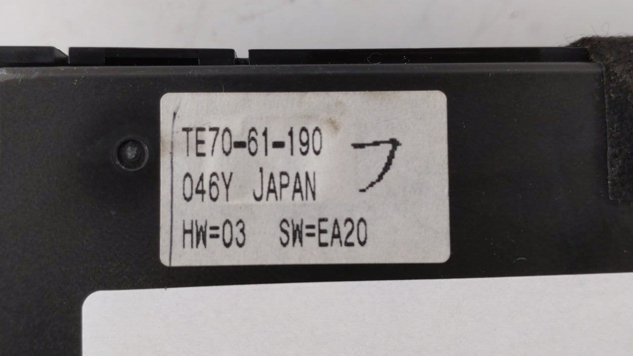 2010-2014 Mazda Cx-9 Climate Control Module Temperature AC/Heater Replacement P/N:TE70-61-190 Fits 2010 2011 2012 2013 2014 OEM Used Auto Parts - Oemusedautoparts1.com