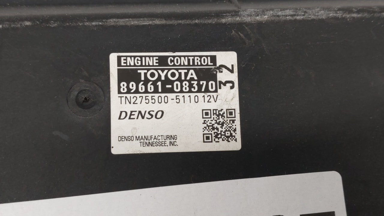 2013-2014 Toyota Sienna PCM Engine Computer ECU ECM PCU OEM P/N:89661-08371 89661-08370 Fits 2013 2014 OEM Used Auto Parts - Oemusedautoparts1.com