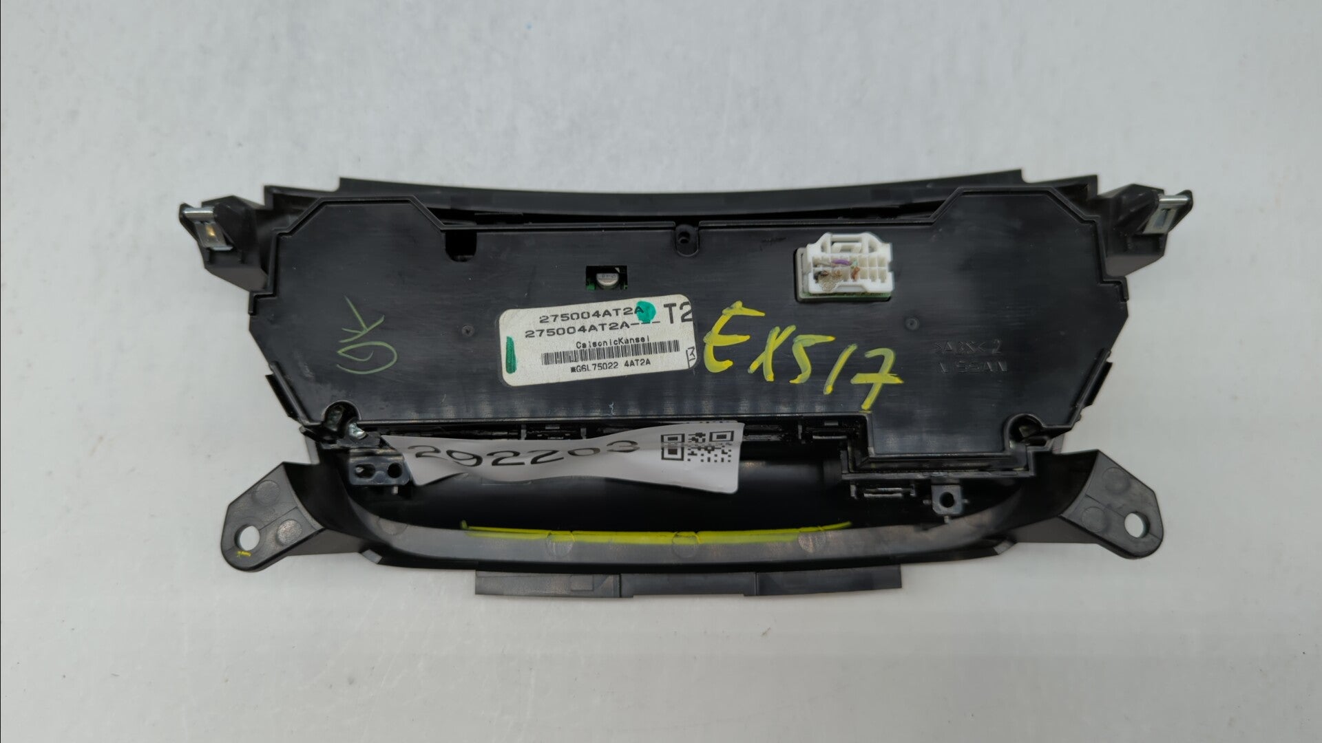 2015-2017 Nissan Sentra Climate Control Module Temperature AC/Heater Replacement P/N:275004AF2B 275004AT2A Fits 2015 2016 2017 OEM Used Auto Parts - Oemusedautoparts1.com