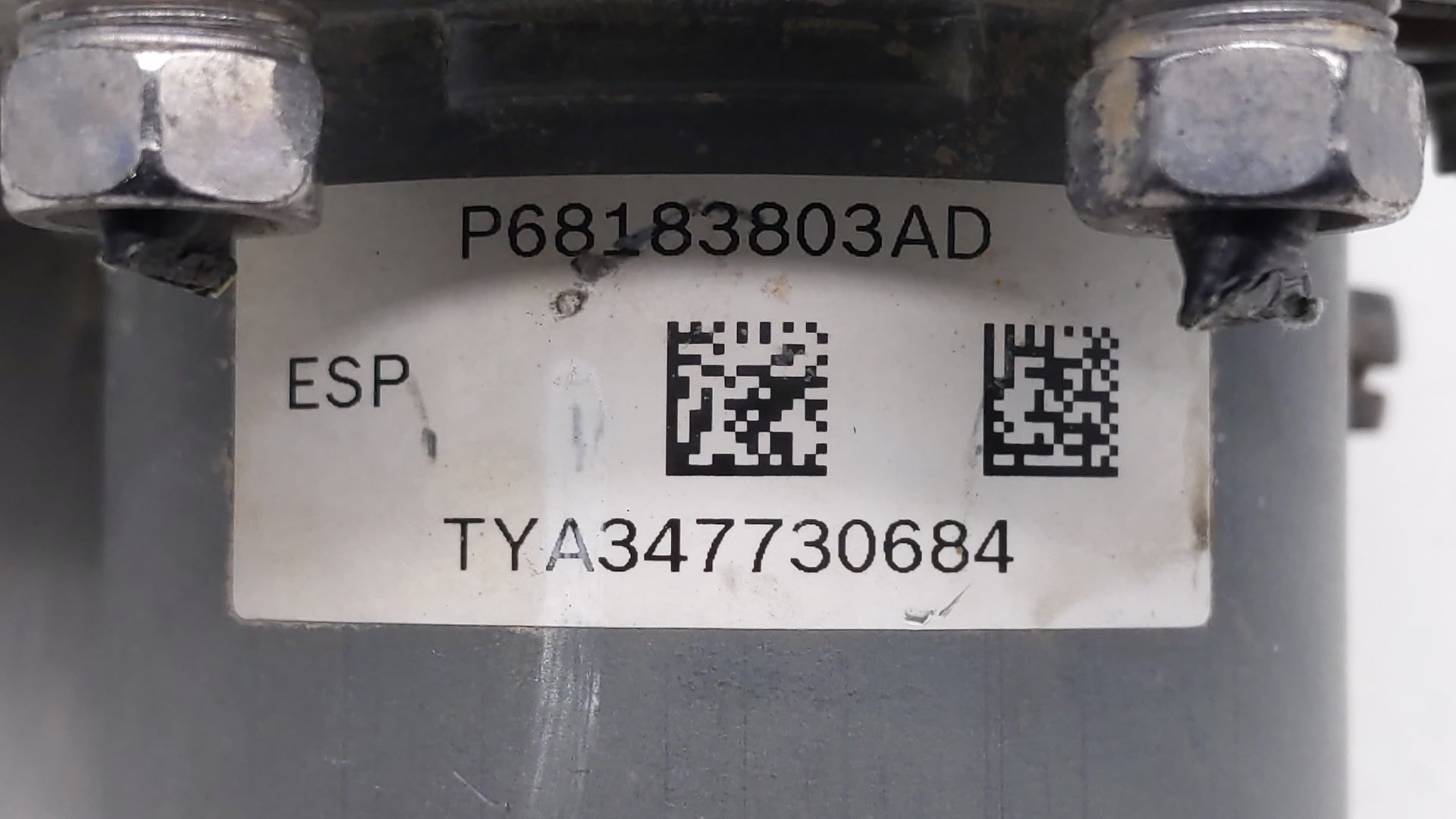 2015-2018 Dodge Grand Caravan ABS Pump Control Module Replacement P/N:P68183803AC 68183803AC Fits 2015 2016 2017 2018 OEM Used Auto Parts - Oemusedautoparts1.com