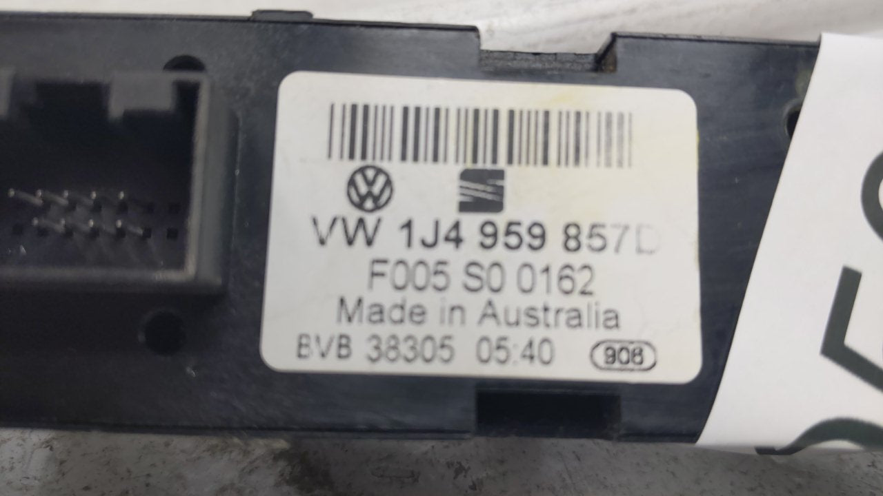 2000 Volkswagen Golf Master Power Window Switch Replacement Driver Side Left Fits OEM Used Auto Parts - Oemusedautoparts1.com