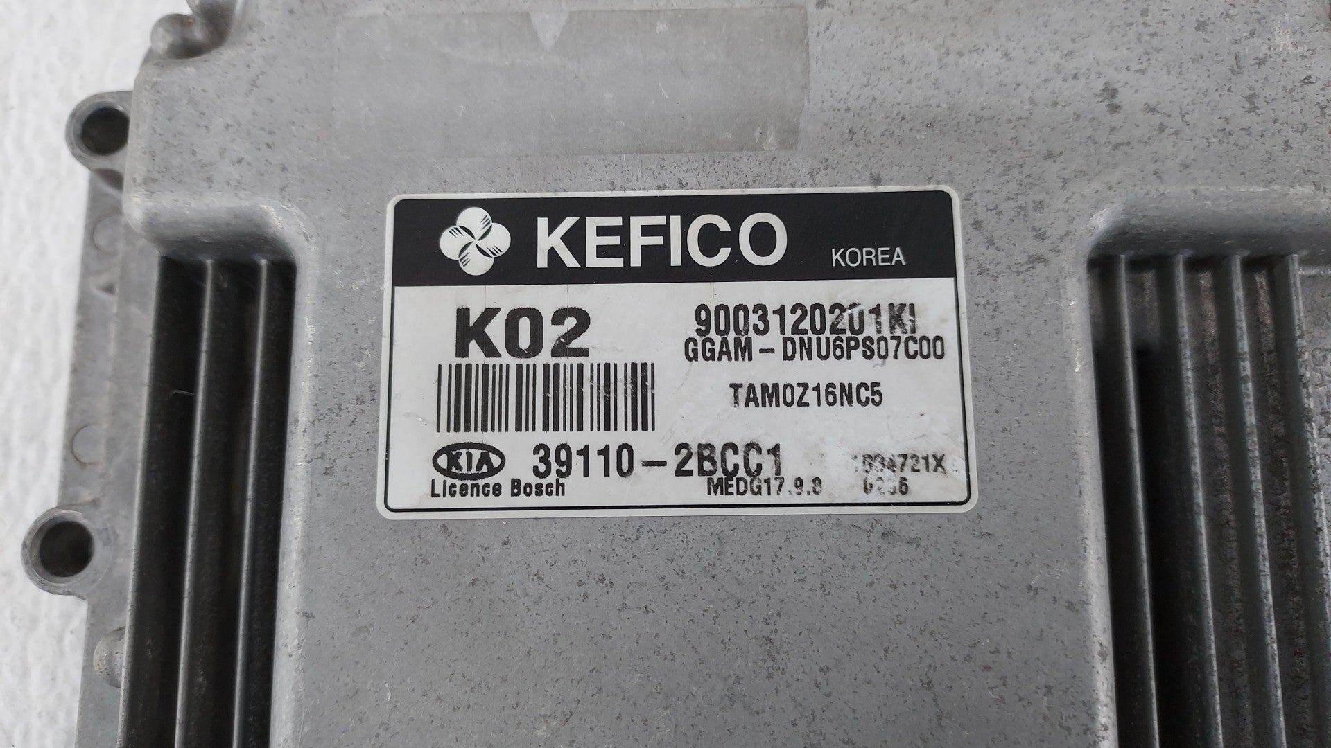 2013 Kia Soul PCM Engine Computer ECU ECM PCU OEM P/N:39110-2BCC1 Fits OEM Used Auto Parts - Oemusedautoparts1.com