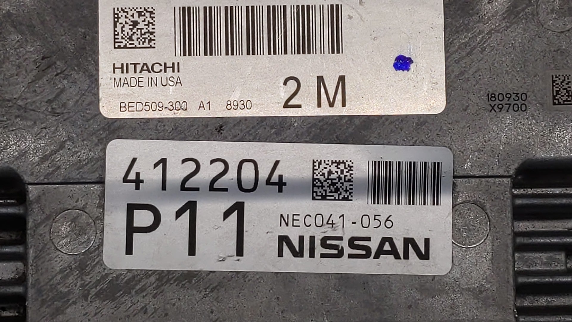 2019 Nissan Altima PCM Engine Computer ECU ECM PCU OEM P/N:BED509-300 A1 NEC041-056 Fits OEM Used Auto Parts - Oemusedautoparts1.com