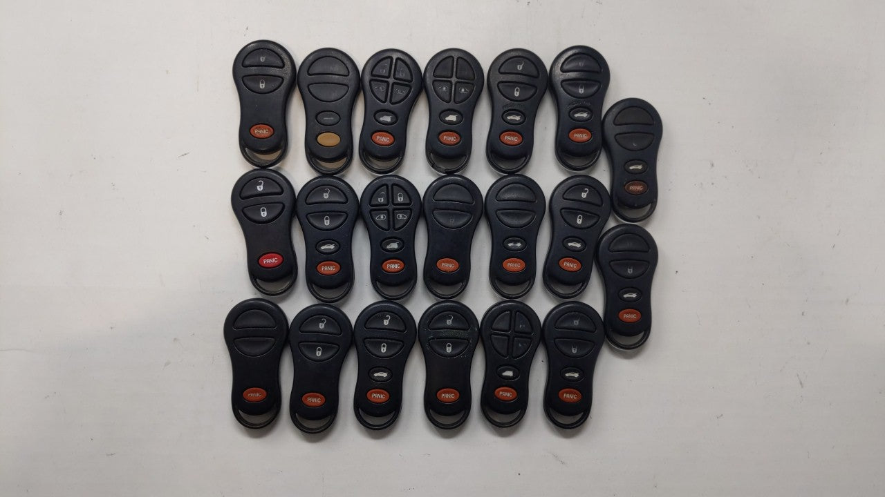 Lot of 20 Chrysler Keyless Entry Remote Fob MIXED FCC IDS MIXED PART - Oemusedautoparts1.com