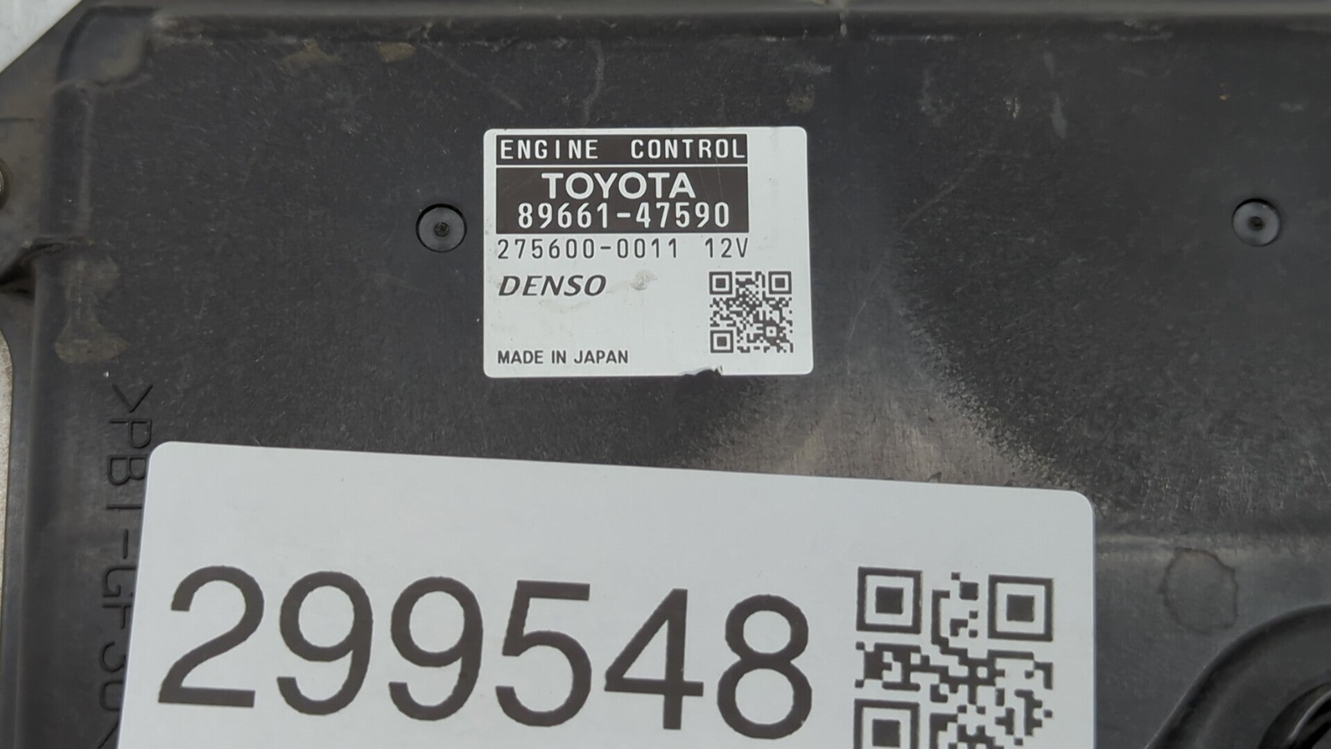 2014 Toyota Prius PCM Engine Computer ECU ECM PCU OEM P/N:89661-47590 Fits OEM Used Auto Parts - Oemusedautoparts1.com