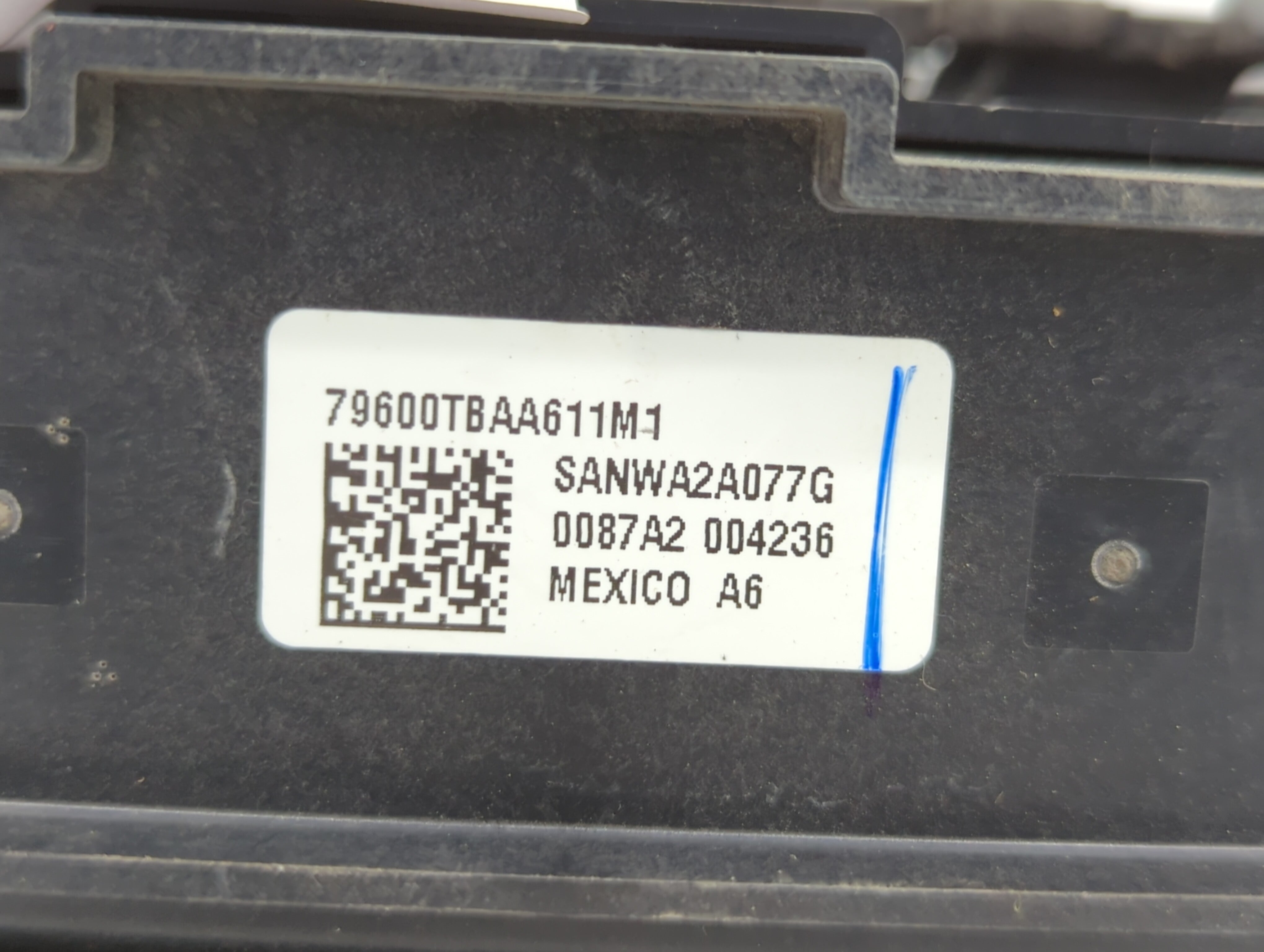 2016-2018 Honda Civic Climate Control Module Temperature AC/Heater Replacement P/N:79600-TGG-A610-M1 79600TGGA610M1 Fits OEM Used Auto Parts - Oemusedautoparts1.com