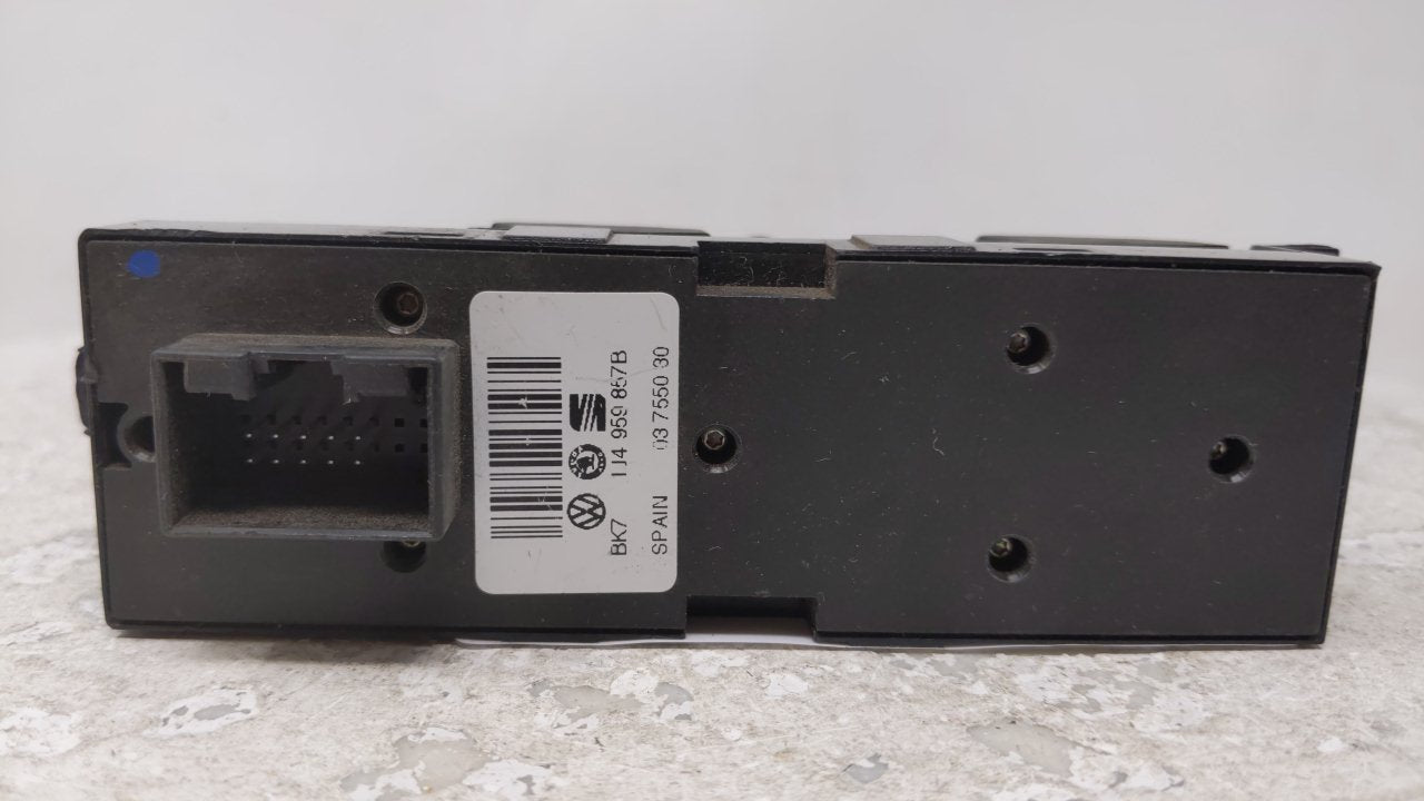 2000 Volkswagen Golf Master Power Window Switch Replacement Driver Side Left P/N:1J4 959 857B Fits OEM Used Auto Parts - Oemusedautoparts1.com