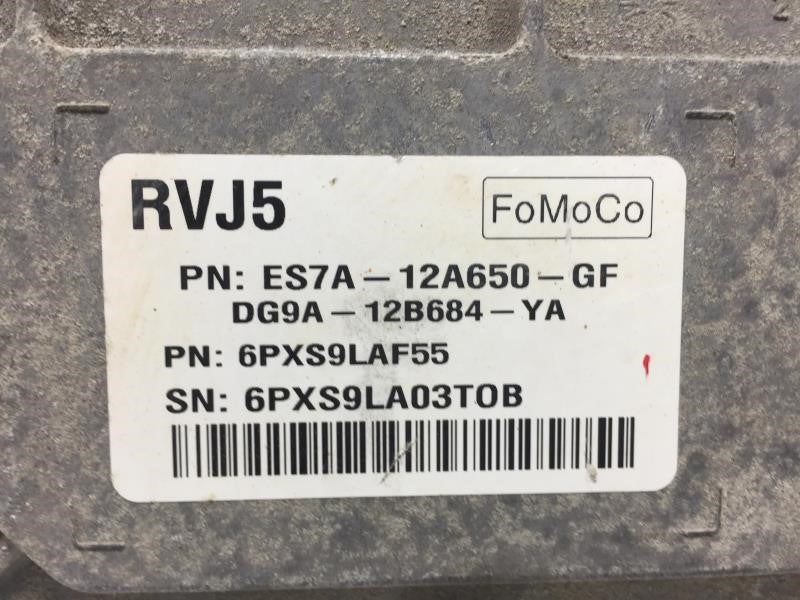 2014 Ford Fusion PCM Engine Computer ECU ECM PCU OEM P/N:ES7A-12A650-GF 2.5L Fits 2015 2016 OEM Used Auto Parts - Oemusedautoparts1.com