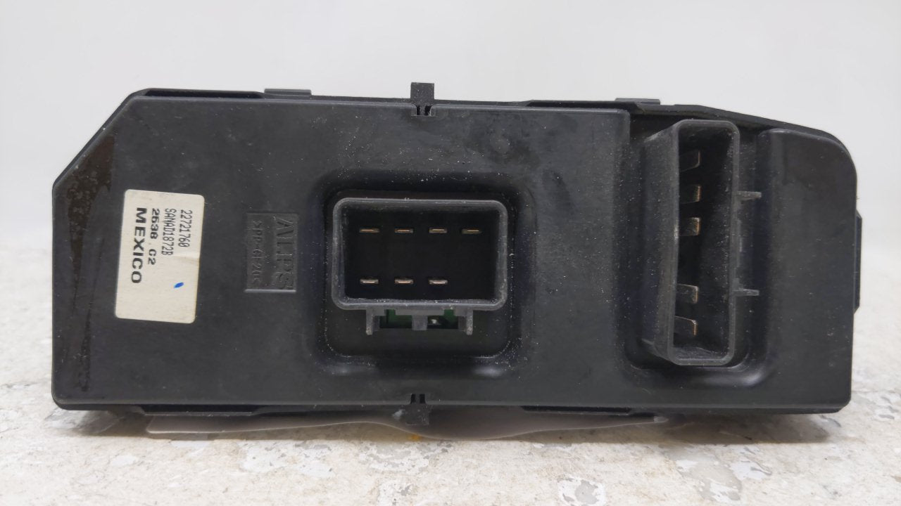 2005 Pontiac Pursuit Master Power Window Switch Replacement Driver Side Left P/N:22721760 Fits OEM Used Auto Parts - Oemusedautoparts1.com