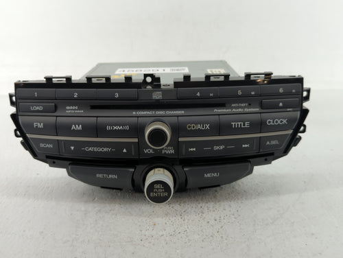 2012 Honda Crosstour Radio AM FM Cd Player Receiver Replacement P/N:39100-TP6-A011-M1 Fits OEM Used Auto Parts