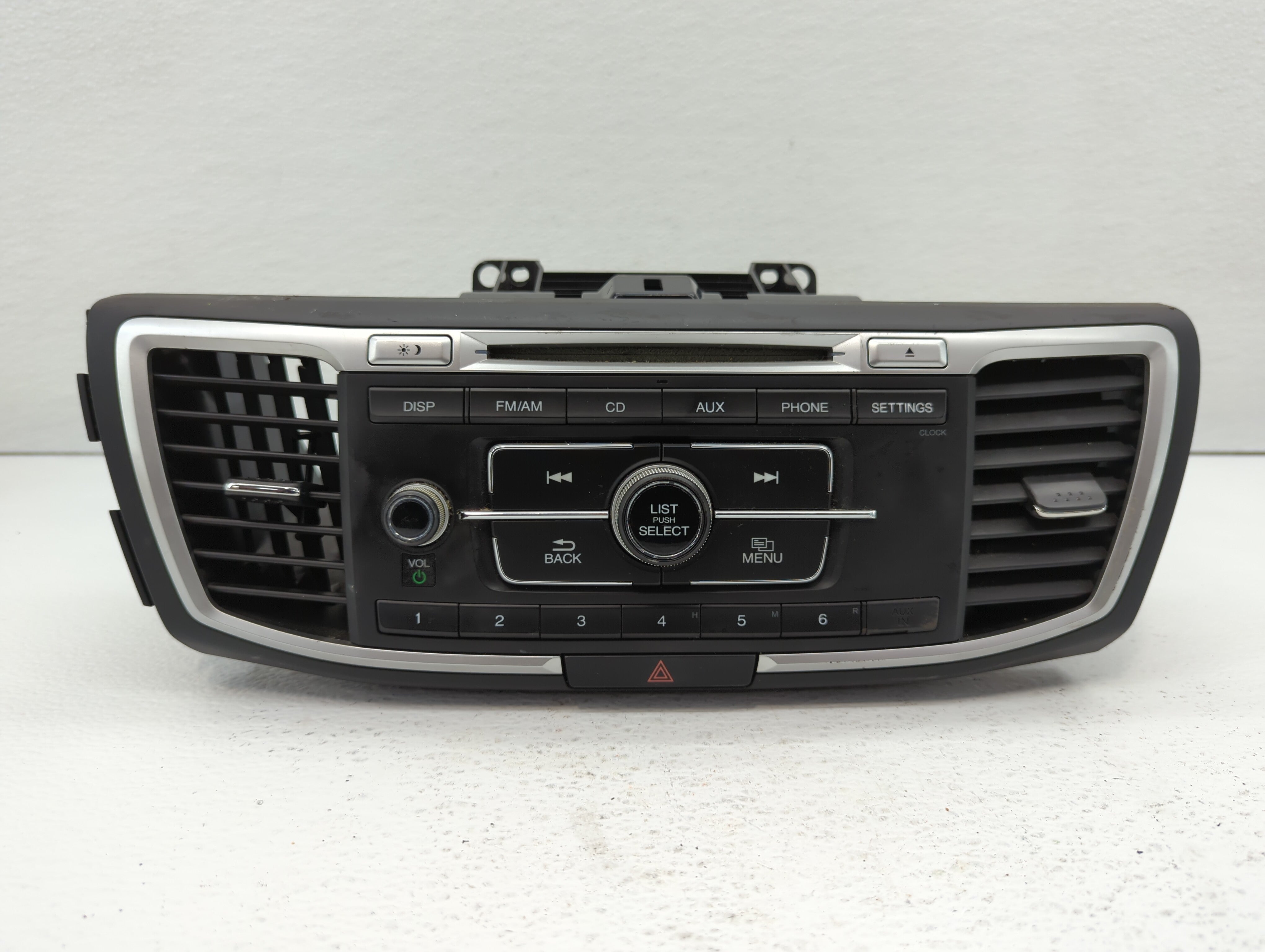 2013-2015 Honda Accord Radio AM FM Cd Player Receiver Replacement P/N:39100-T2A-A320 39100-T2A-A301 Fits 2013 2014 2015 OEM Used Auto Parts - Oemusedautoparts1.com