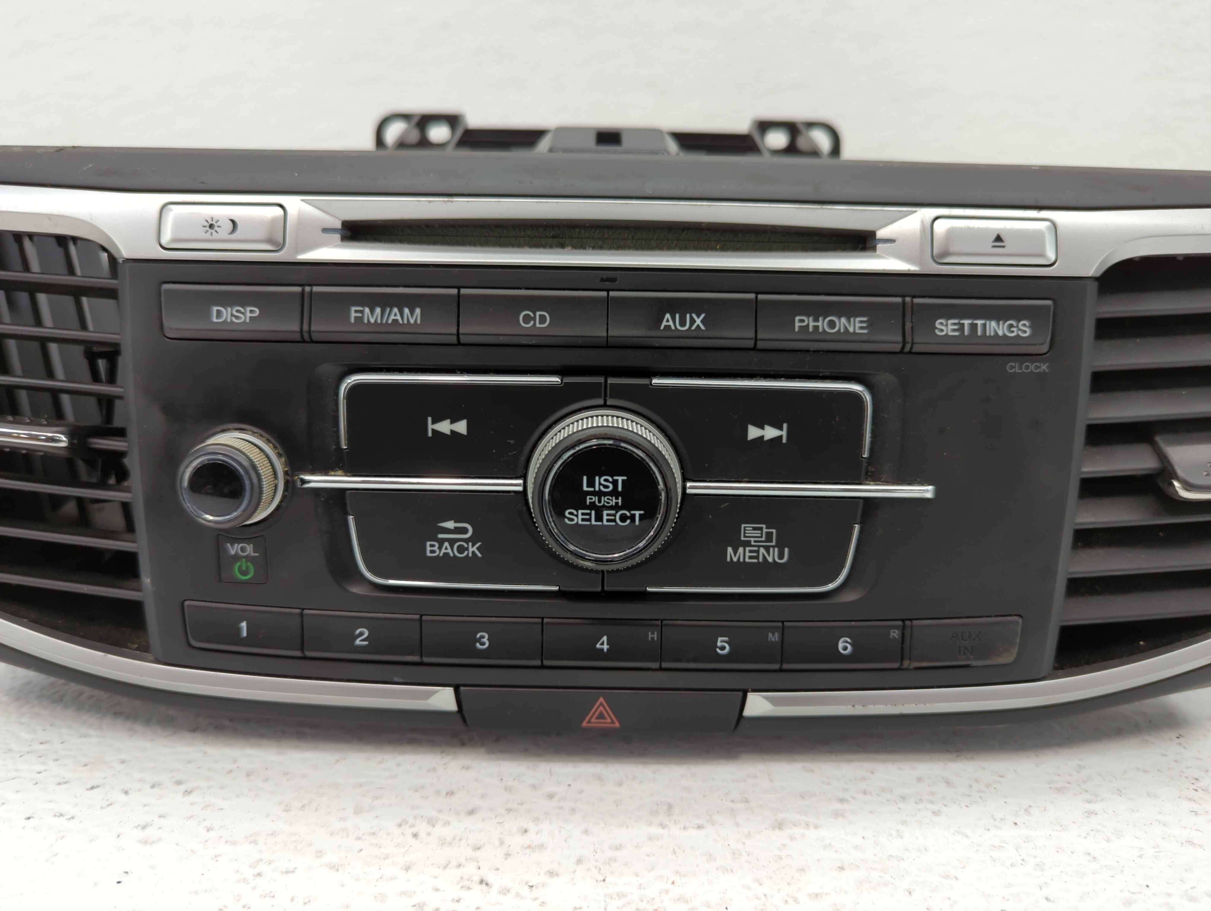 2013-2015 Honda Accord Radio AM FM Cd Player Receiver Replacement P/N:39100-T2A-A320 39100-T2A-A301 Fits 2013 2014 2015 OEM Used Auto Parts - Oemusedautoparts1.com