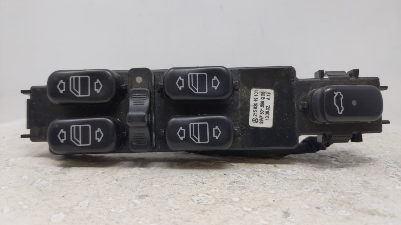 2002 Toyota Corolla Master Power Window Switch Replacement Driver Side Left P/N:215 820 19 10 Fits OEM Used Auto Parts - Oemusedautoparts1.com