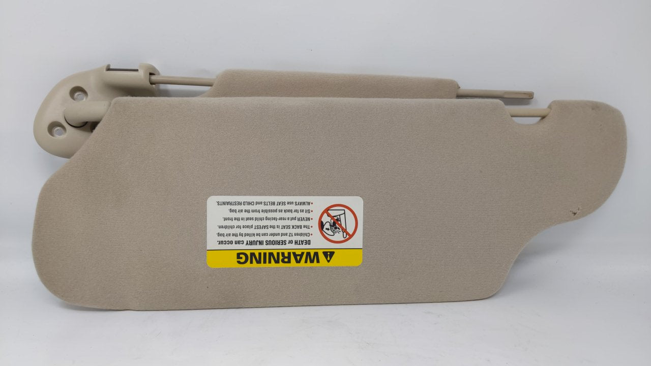 2000 Ford Taurus Passenger Right Sun Visor Sunvisor Tan - Oemusedautoparts1.com