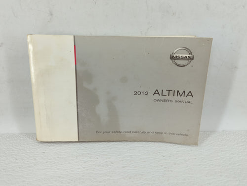 2012 Nissan Altima Owners Manual Book Guide OEM Used Auto Parts