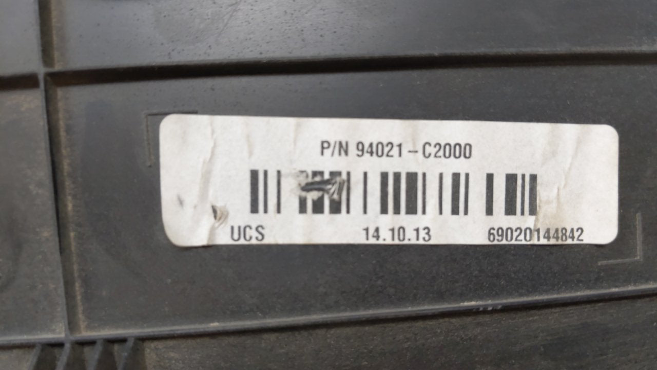 2015 Hyundai Sonata Instrument Cluster Speedometer Gauges P/N:94021-C2000 Fits OEM Used Auto Parts - Oemusedautoparts1.com