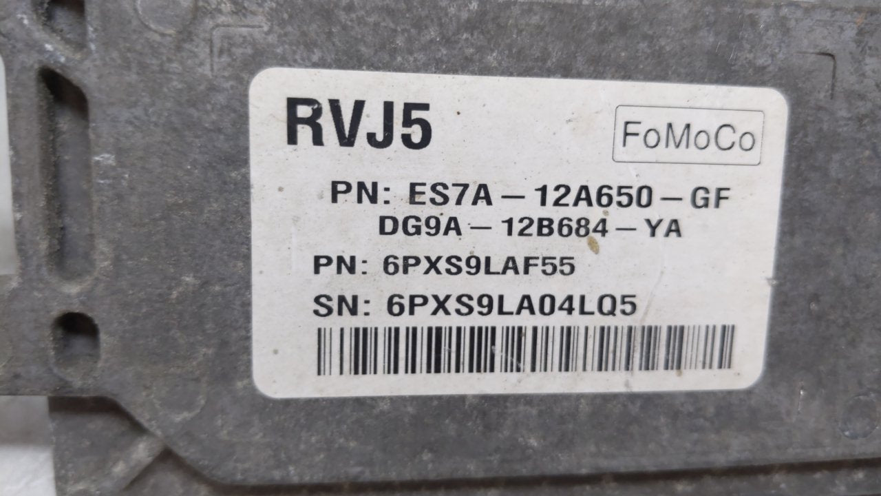 2014-2016 Ford Fusion PCM Engine Computer ECU ECM PCU OEM P/N:ES7A-12A650-GF Fits 2014 2015 2016 OEM Used Auto Parts - Oemusedautoparts1.com