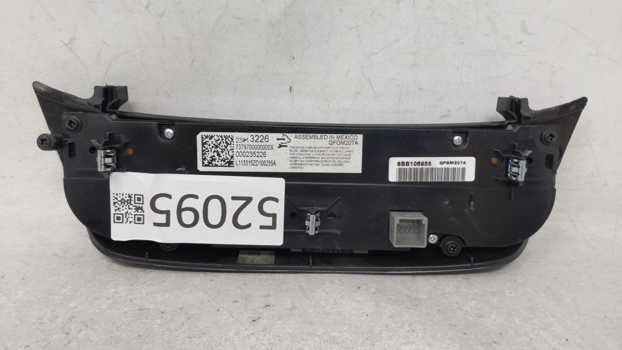 2014 Chevrolet Impala Climate Control Module Temperature AC/Heater Replacement P/N:23113226 Fits OEM Used Auto Parts - Oemusedautoparts1.com