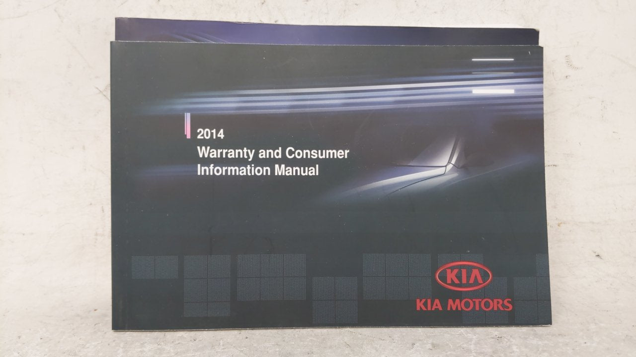 2014 Kia Optima Owners Manual Book Guide OEM Used Auto Parts - Oemusedautoparts1.com
