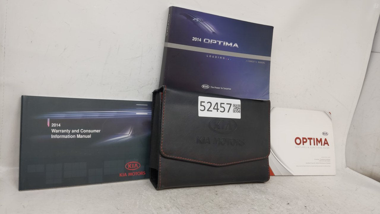 2014 Kia Optima Owners Manual Book Guide OEM Used Auto Parts - Oemusedautoparts1.com