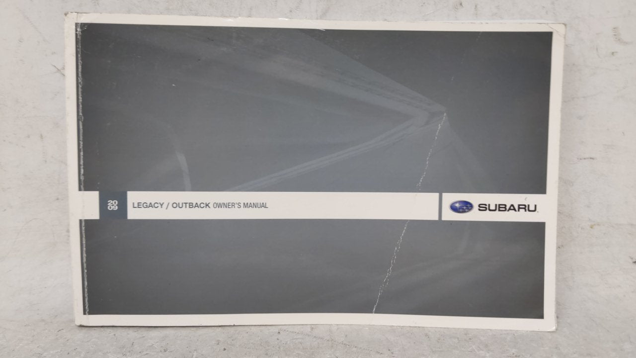 2009 Subaru Outback Owners Manual Book Guide OEM Used Auto Parts - Oemusedautoparts1.com