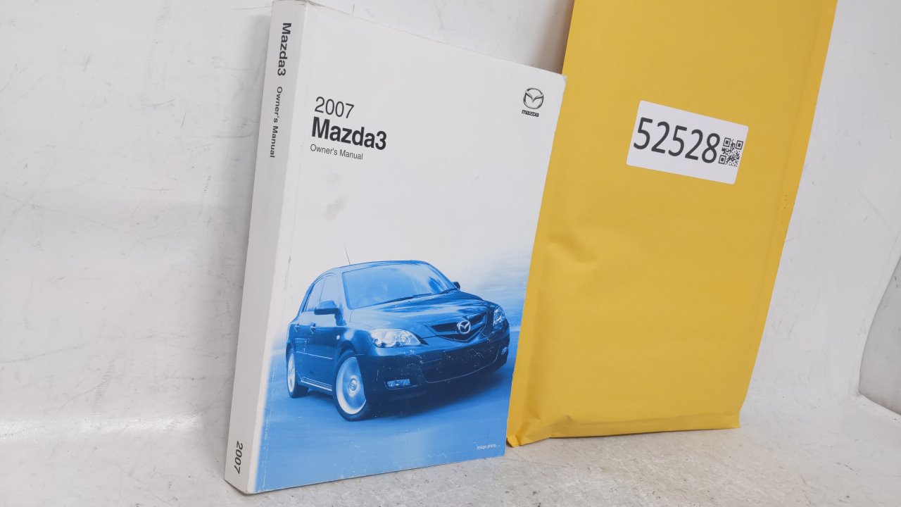 2007 Mazda 3 Owners Manual Book Guide OEM Used Auto Parts - Oemusedautoparts1.com