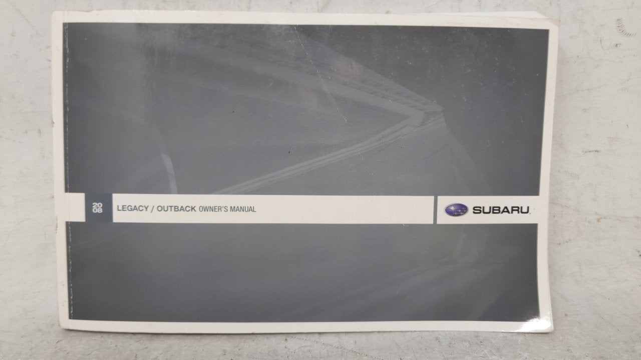 2008 Subaru Legacy Owners Manual Book Guide OEM Used Auto Parts - Oemusedautoparts1.com