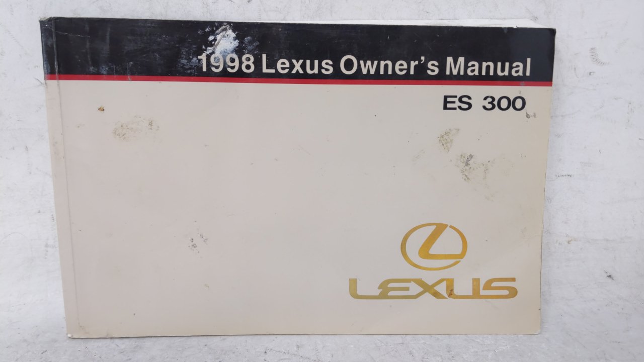 1998 Lexus Es300 Owners Manual Book Guide OEM Used Auto Parts - Oemusedautoparts1.com