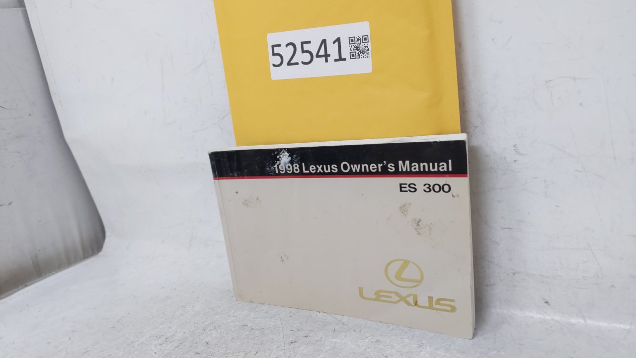 1998 Lexus Es300 Owners Manual Book Guide OEM Used Auto Parts - Oemusedautoparts1.com