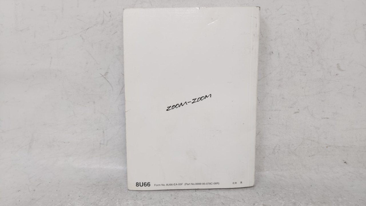 2006 Mazda 6 Owners Manual Book Guide OEM Used Auto Parts - Oemusedautoparts1.com