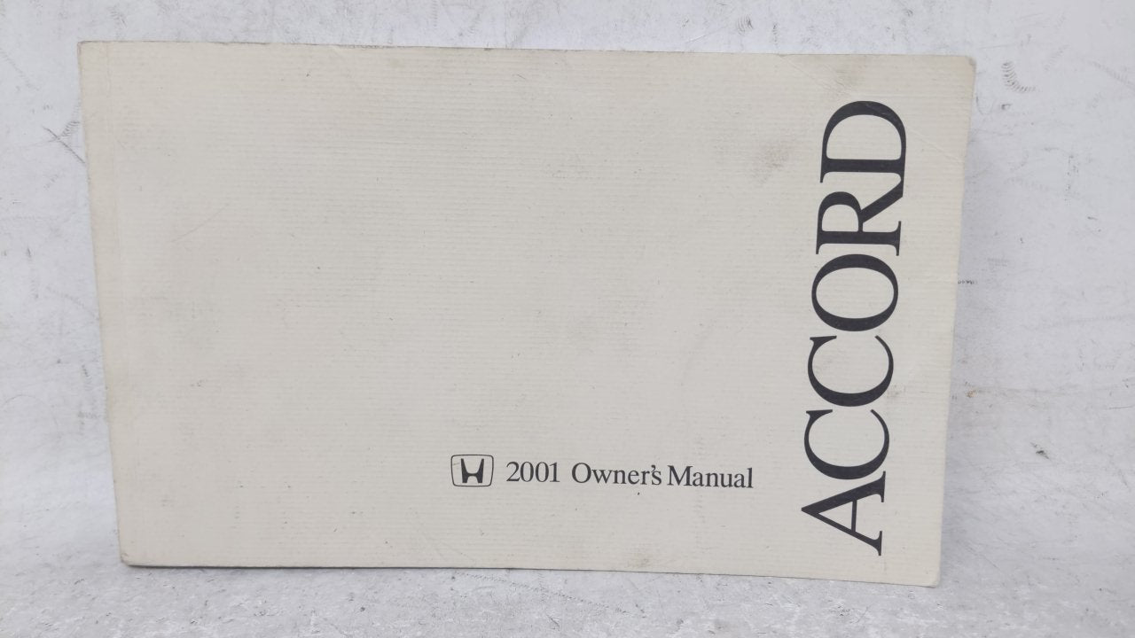 2001 Honda Accord Owners Manual Book Guide OEM Used Auto Parts - Oemusedautoparts1.com