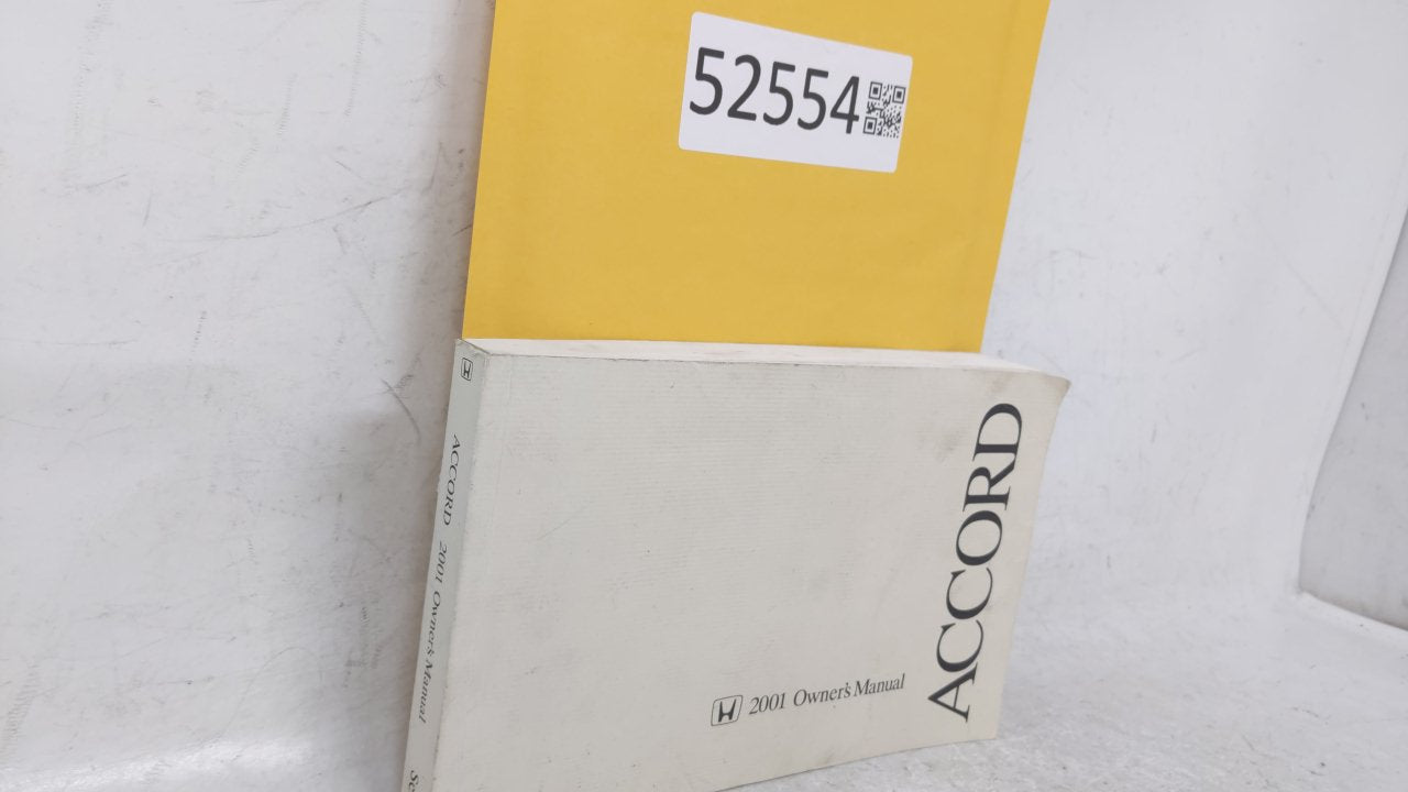 2001 Honda Accord Owners Manual Book Guide OEM Used Auto Parts - Oemusedautoparts1.com