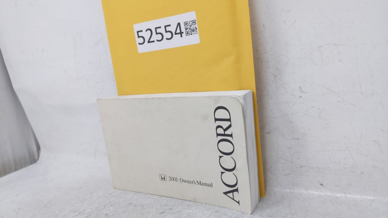 2001 Honda Accord Owners Manual Book Guide OEM Used Auto Parts - Oemusedautoparts1.com