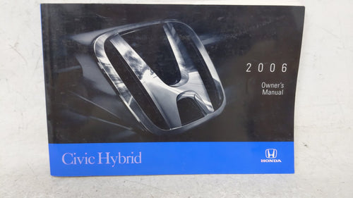 2006 Honda Civic Owners Manual Book Guide OEM Used Auto Parts