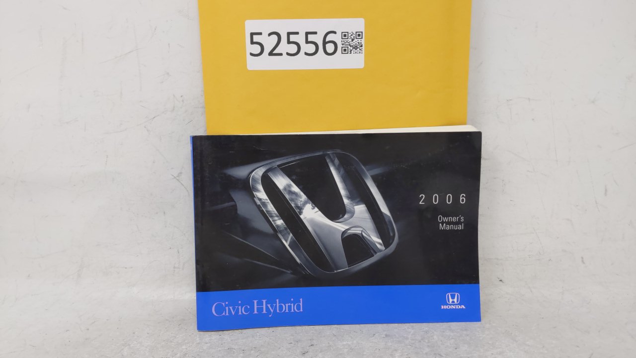 2006 Honda Civic Owners Manual Book Guide OEM Used Auto Parts - Oemusedautoparts1.com