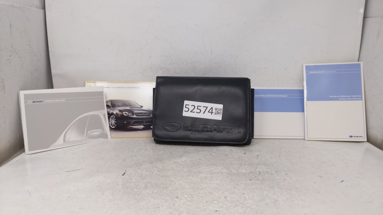 2007 Subaru Legacy Owners Manual Book Guide OEM Used Auto Parts - Oemusedautoparts1.com