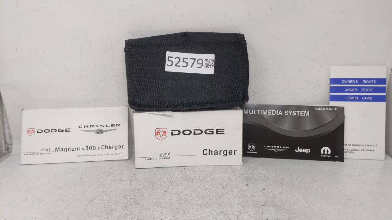 2008 Dodge Charger Owners Manual Book Guide OEM Used Auto Parts - Oemusedautoparts1.com