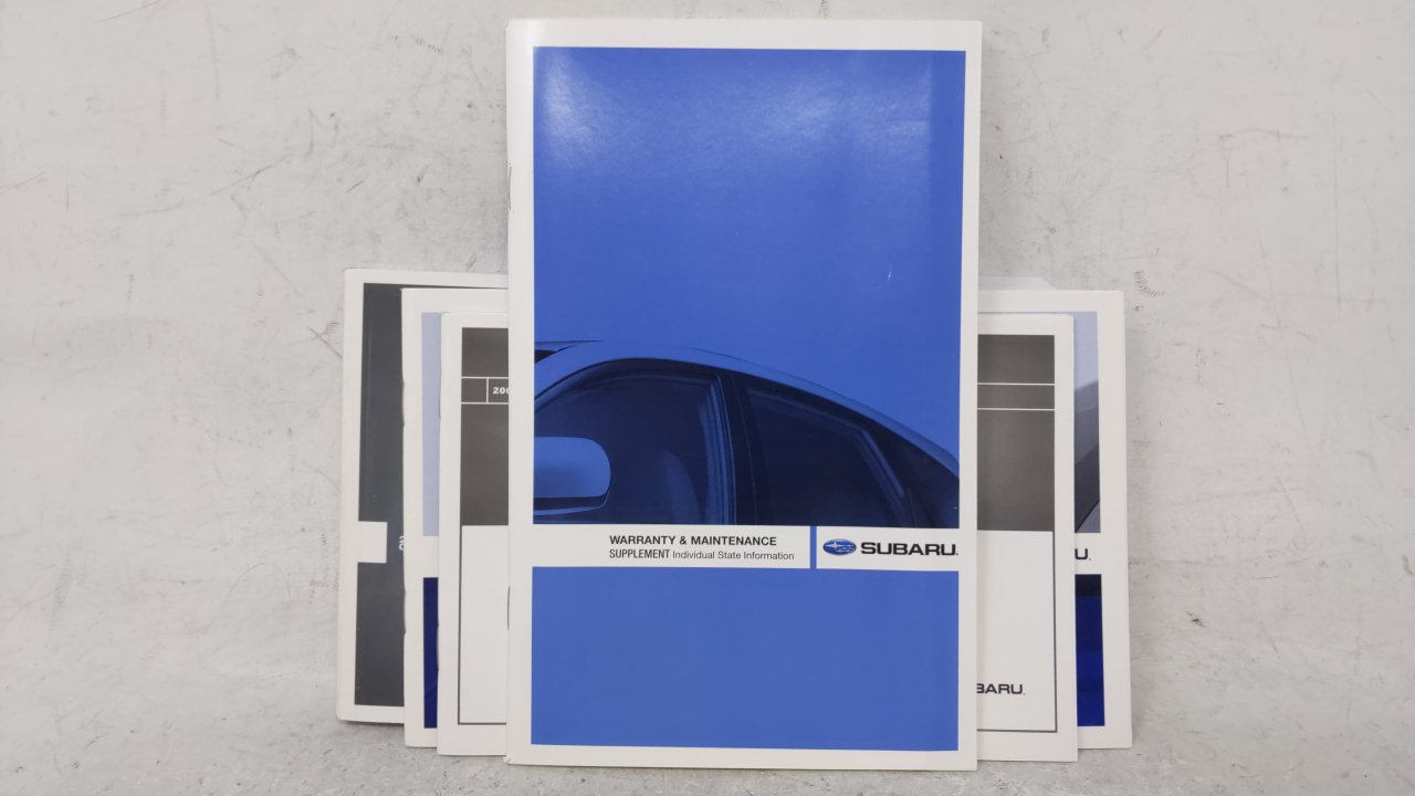 2008 Subaru Legacy Owners Manual Book Guide OEM Used Auto Parts - Oemusedautoparts1.com