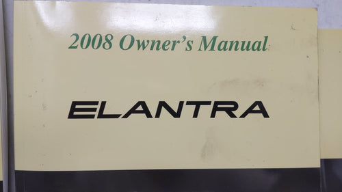 2008 Hyundai Elantra Owners Manual Book Guide OEM Used Auto Parts
