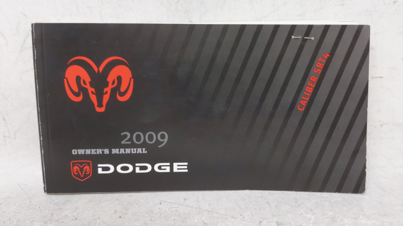 2009 Dodge Caliber Owners Manual Book Guide OEM Used Auto Parts - Oemusedautoparts1.com