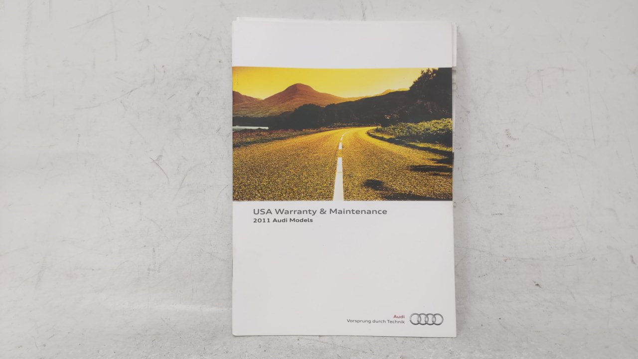 2011 Audi A4 Owners Manual Book Guide OEM Used Auto Parts - Oemusedautoparts1.com