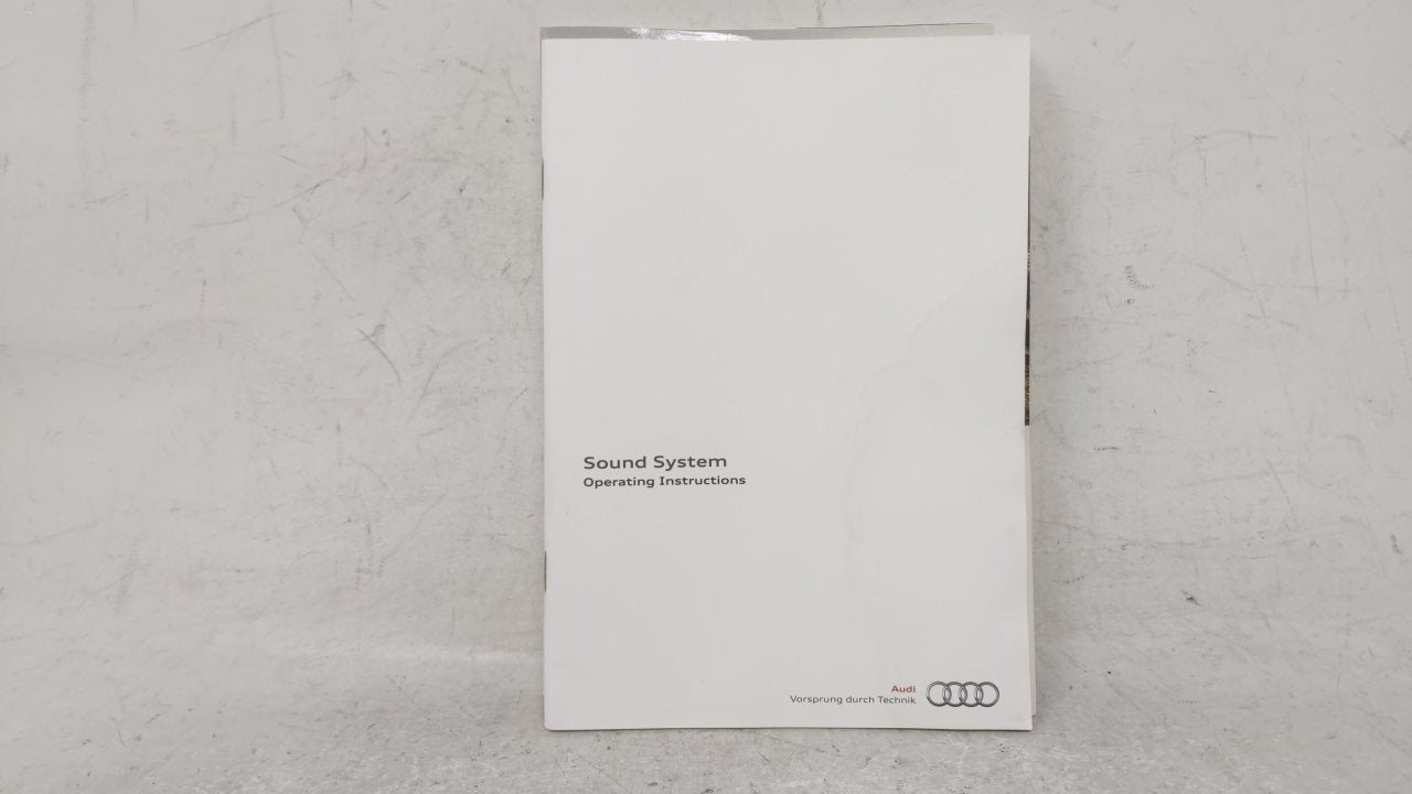 2011 Audi A4 Owners Manual Book Guide OEM Used Auto Parts - Oemusedautoparts1.com