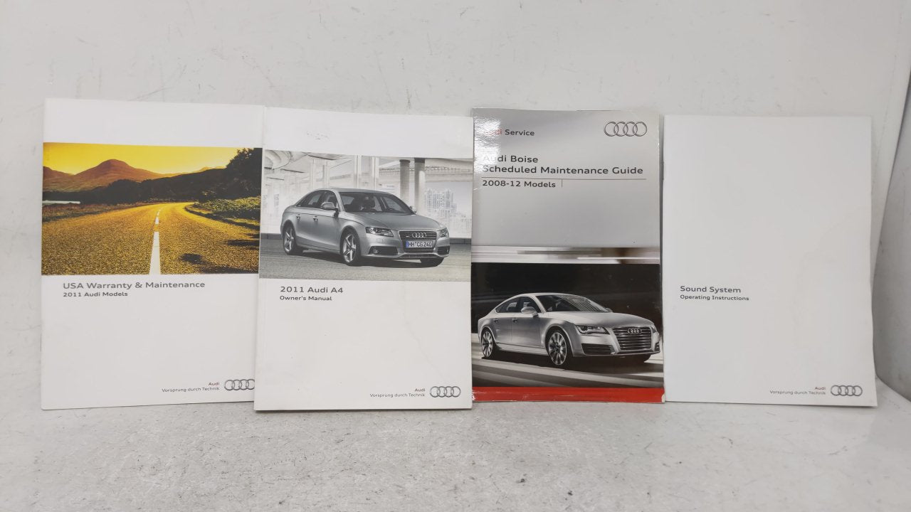 2011 Audi A4 Owners Manual Book Guide OEM Used Auto Parts - Oemusedautoparts1.com