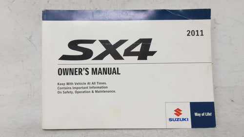 2011 Suzuki Sx4 Owners Manual Book Guide OEM Used Auto Parts