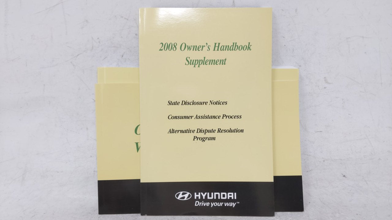 2008 Hyundai Elantra Owners Manual Book Guide OEM Used Auto Parts - Oemusedautoparts1.com