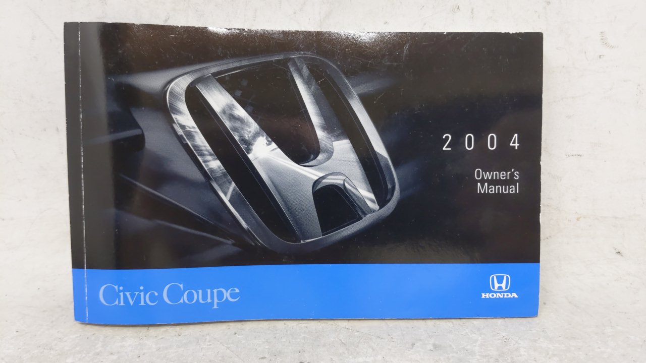 2004 Honda Civic Owners Manual Book Guide OEM Used Auto Parts - Oemusedautoparts1.com