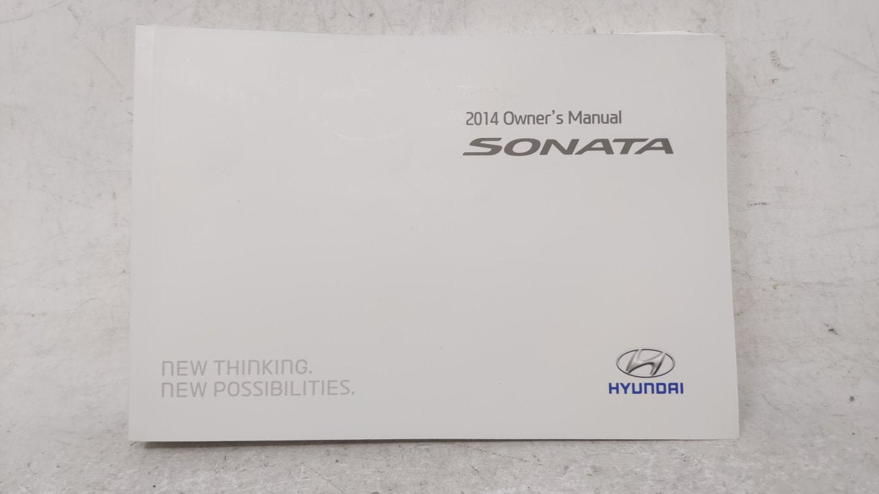 2014 Hyundai Sonata Owners Manual Book Guide OEM Used Auto Parts - Oemusedautoparts1.com