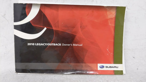 2010 Subaru Legacy Owners Manual Book Guide OEM Used Auto Parts
